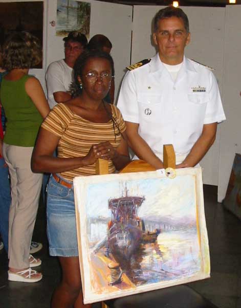 primeiro lugfar na base de submarinos de mocangue