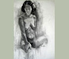 charcoal on paper