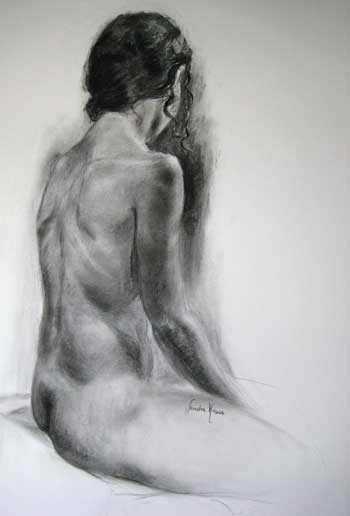 charcoal on paper